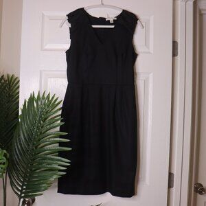 Banana Republic Sheath Dress Ruched Cap Sleeve Cotton Modal blend